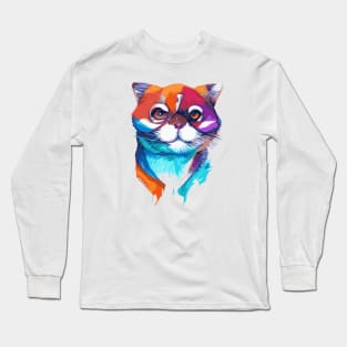 Colorful cat Long Sleeve T-Shirt